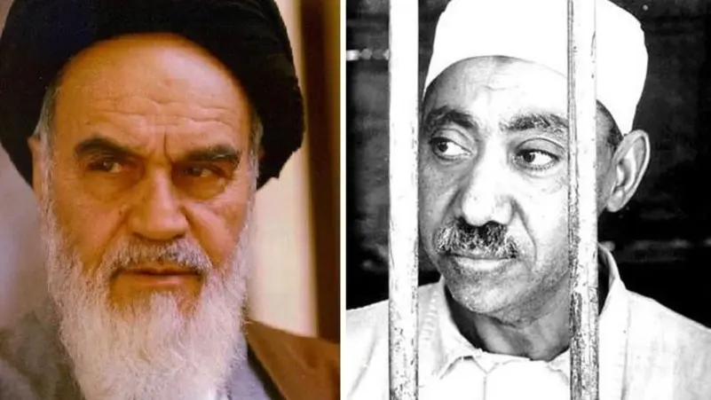 Ayatollah Khomeini and Sayyid Qutb — ideological transfer between Iranian Islamism and the Muslim Brotherhood