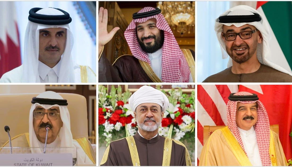 Leaders of the Gulf Cooperation Council monarchies